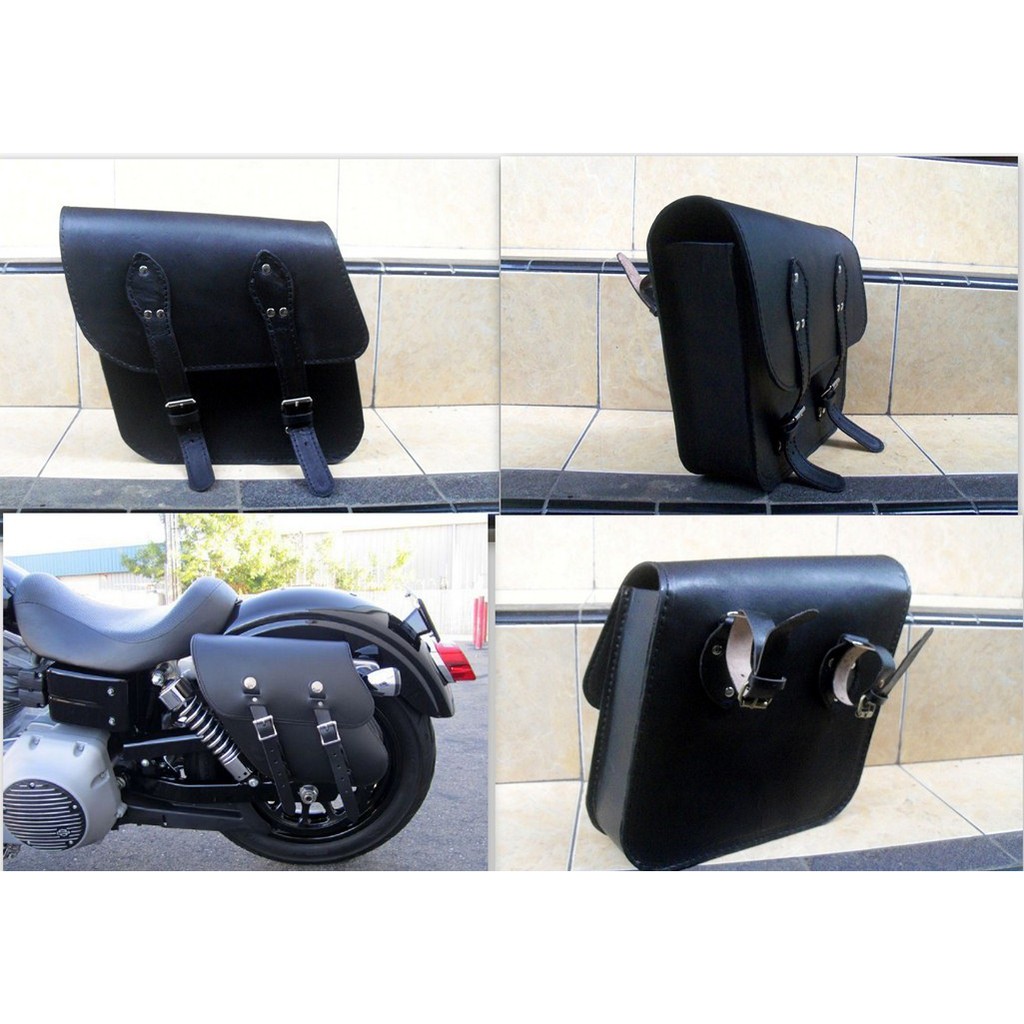 TAS MOTOR KULIT - TAS SAMPING MOTOR ASLI KULIT - SIDEBAG MOTOR (kode AA)