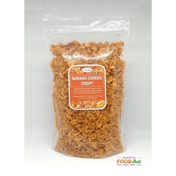 

Bawang Goreng Premium Bawang Goreng Crispy "Borneo Food Stall" 200gr Pouch Refill Murni