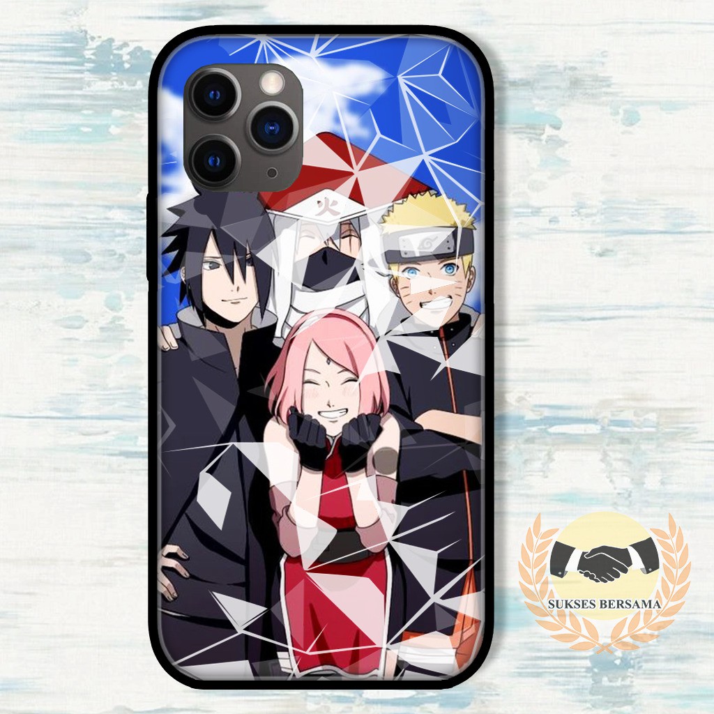 Softcase Diamond NARUTO Realme C1 C2 C3 U1 2 2 Pro 3 Pro 5 5i 5s Pro 6 Pro X Xt C11 C15 C12 BSB5445