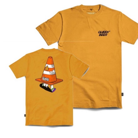 kaos pakaian atasan dewasa pria wanita casual dewasa queen beer queen beer yellow