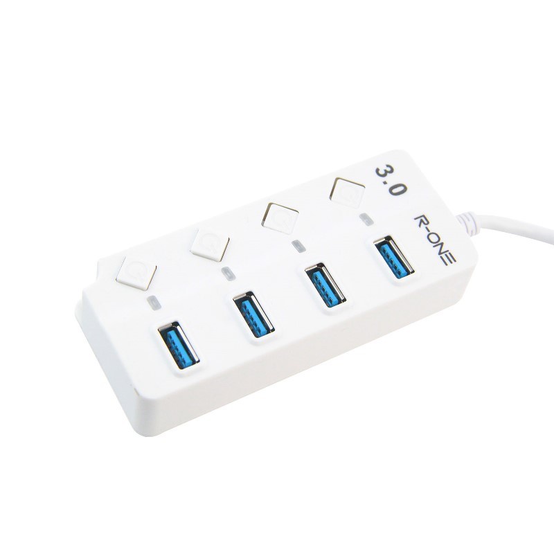 USB HUB 4 PORT R-ONE RUH001 3.0 - ADAPTOR PORTABLE USB R-ONE 3.0 MURAH