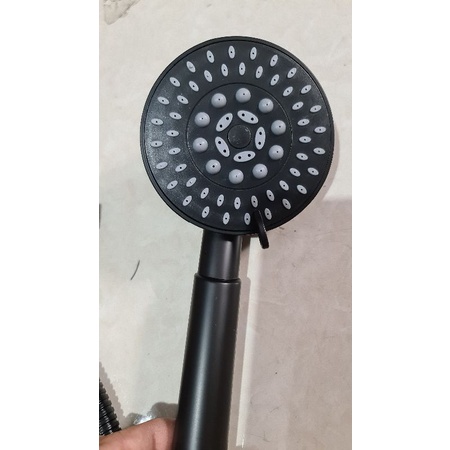 paket shower black hitam + kran cabang PROMO