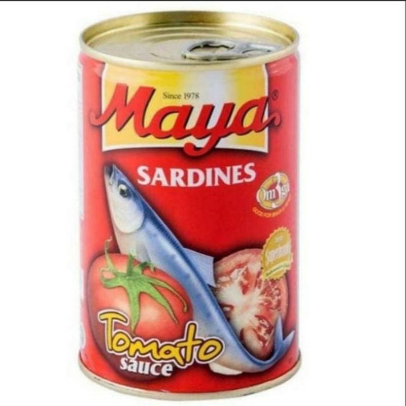 

Maya Sarden Kaleng 155g / Sarden Maya kecil / Sarden Maya saus tomat 155 gram / Sarden Kaleng Kecil