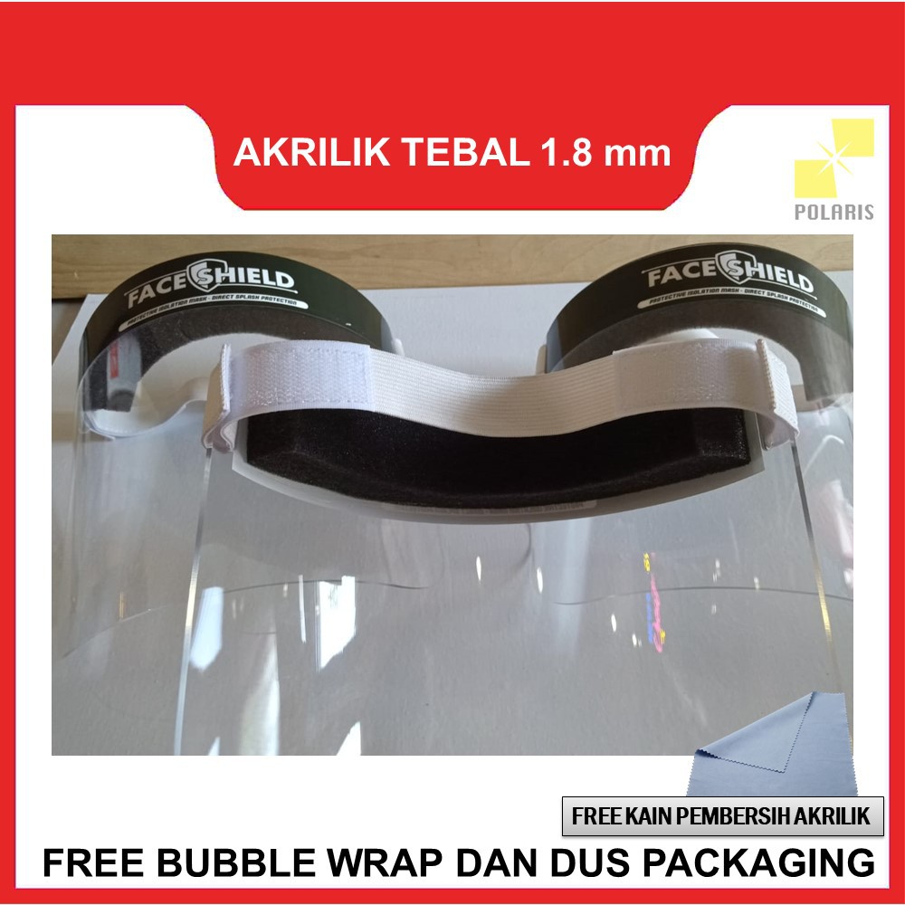 FACE SHIELD AKRILIK FACESHIELD ACRYLIC