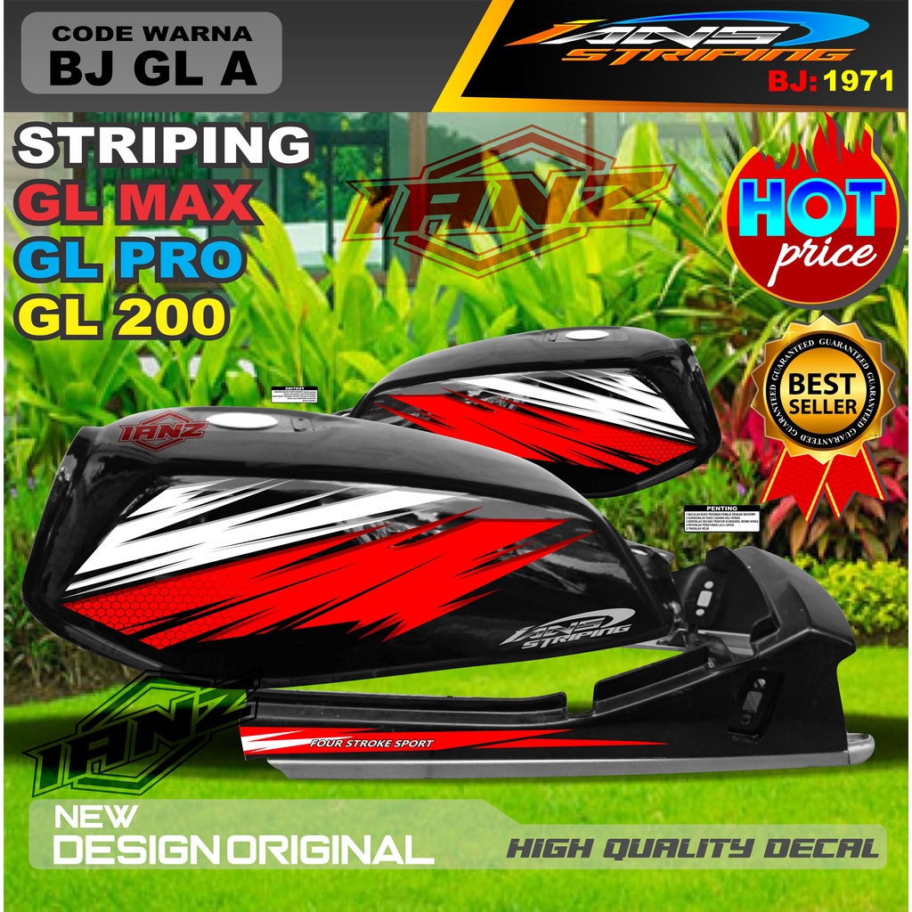 COSTUM STIKER MOTOR GL MAX GL PRO GL 100 / STRIPING MOTOR GL TERBARU / STIKER MOTOR TERMURAH / STRIPING GL MAX / STIKER GL PRO / STIKER MOTOR