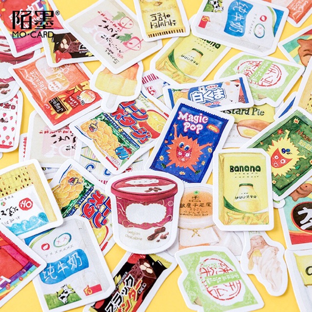 

Sticker food DIY/Scrapbook/BUJO 45pcs