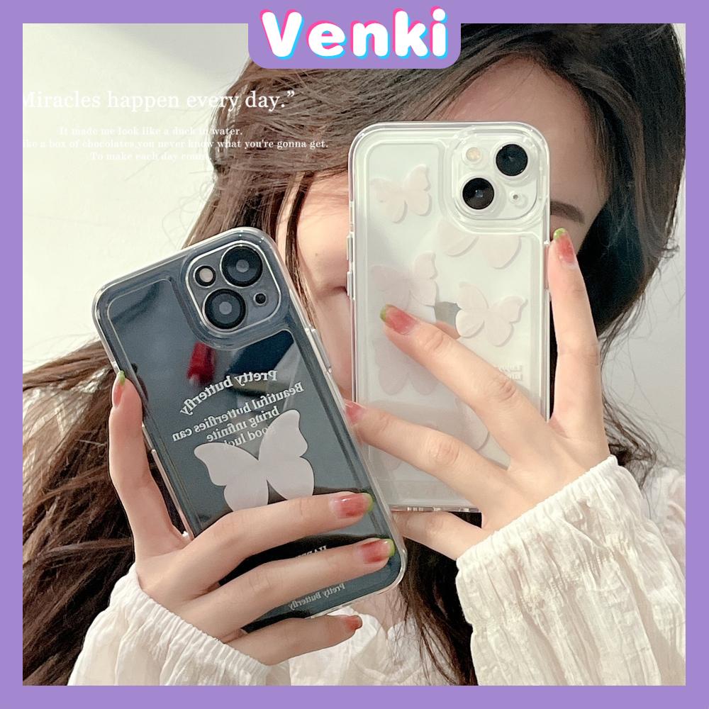 iPhone Case Silicone Soft Case Shockproof Camera Full Coverage Protection Plating Button Cute Butterfly Compatible For iPhone 11 iPhone 13 Pro Max iPhone 12 Pro Max iPhone 7 Plus