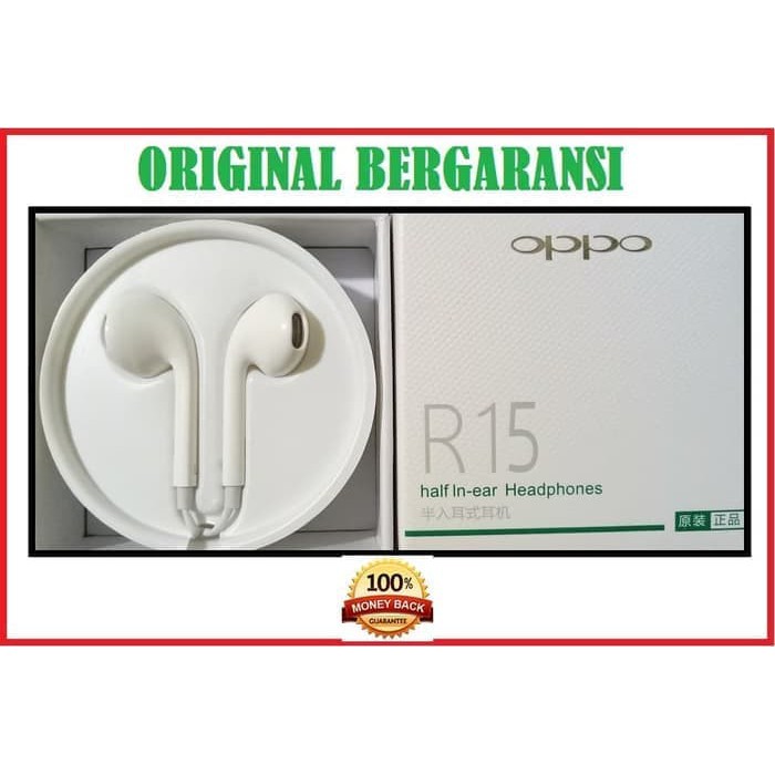 Headset Earphone Handsfree OPPO STEREO ORIGINAL 100% R11