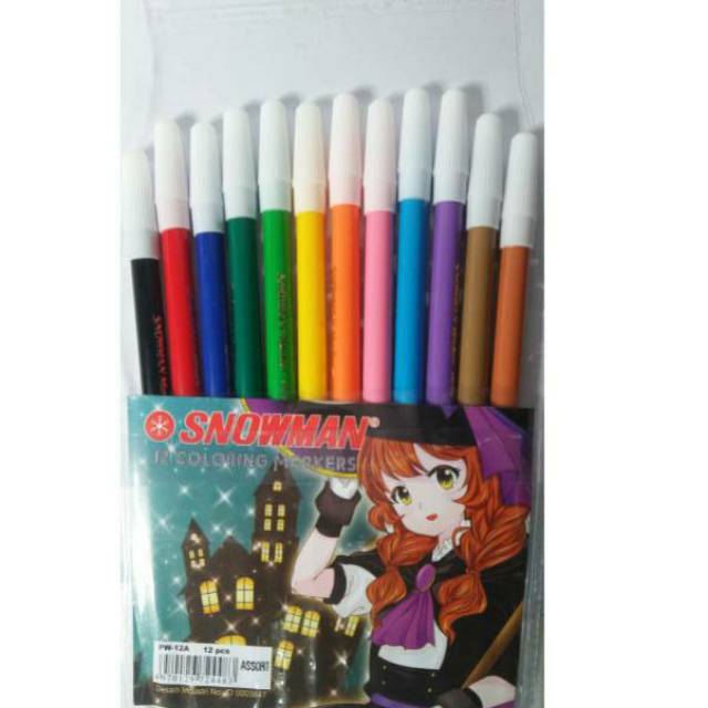 

Spidol Snowman kecil isi 12