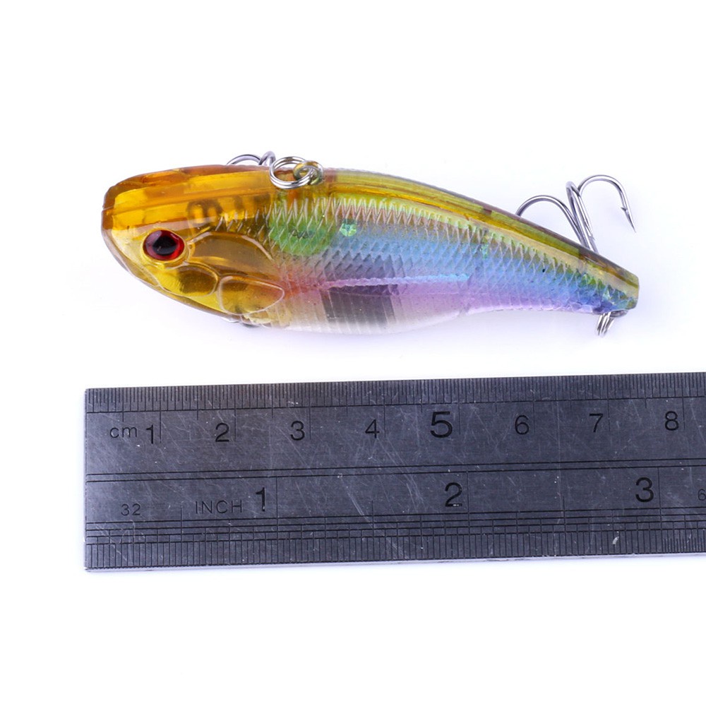 Hengjia 8pcs / Lot Umpan Pancing Hardlure Vib Bentuk Ikan Imitasi 7.5cm 18.6g