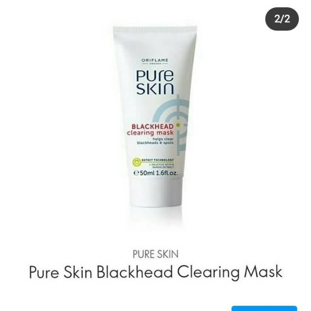 Pure skin blackhead clearing mask oriflame