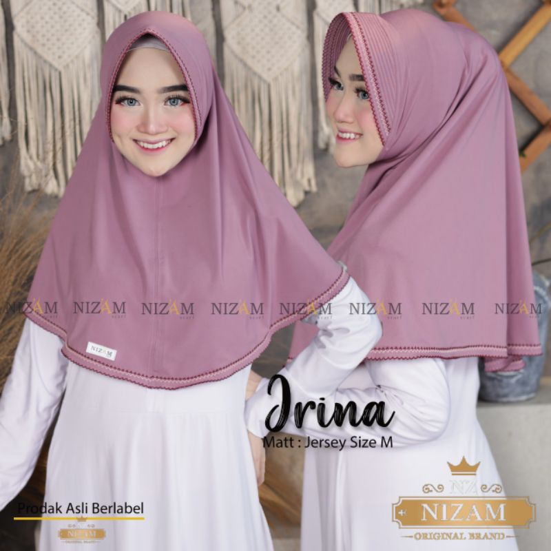 HIJAB BERGO IRINA JERSEY BY NIZAM SCARF 100 ORI%