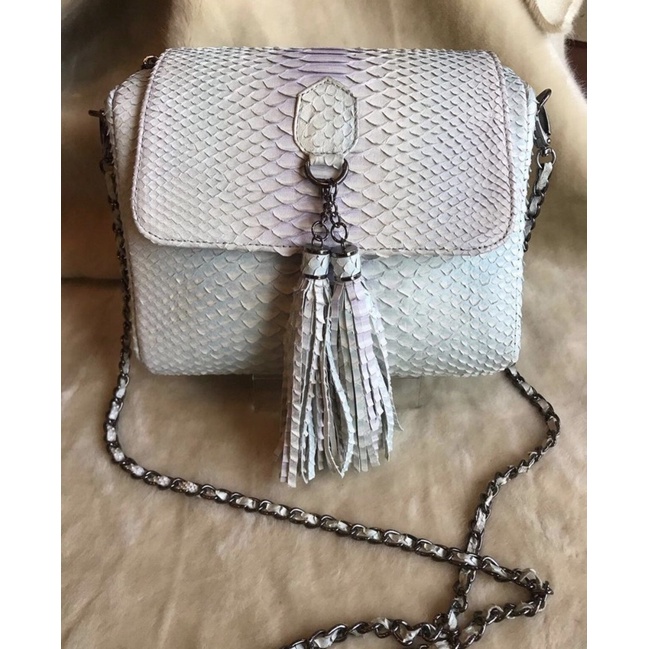 TAS KUNCIR KULIT ULAR PITON