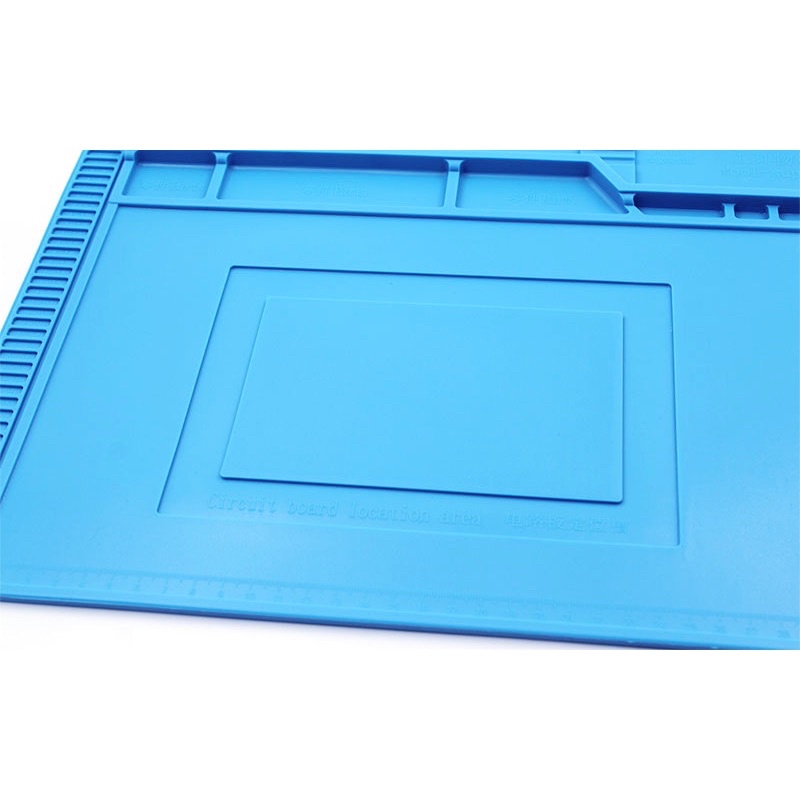 ESD Alas Matras Silicone Soldering Mats Pad Insulator Heat Resistant BGA - S-160 - Blue