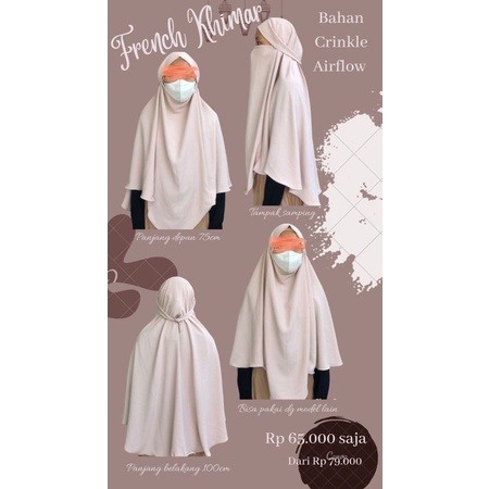 French Khimar Crinkle Airflow