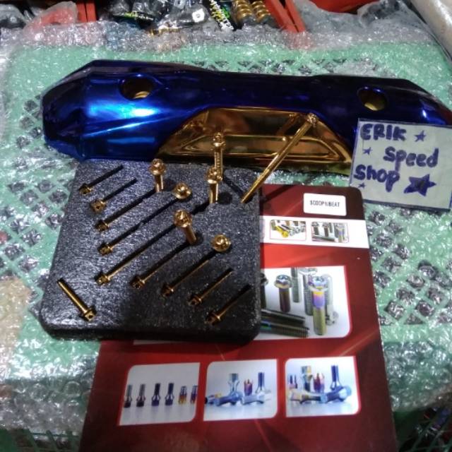 Pelindung tutup cover baut zomer cvt baut blok cvt probolt scoopy beat fi f1