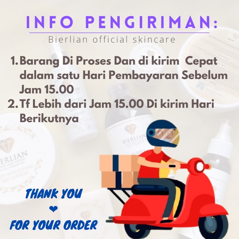 BIERLIAN SKINCARE CREAM WAJAH WHITE GLOW/SUPER WHITE/ACNE/FLEK [Free Pouch+Gift]-1