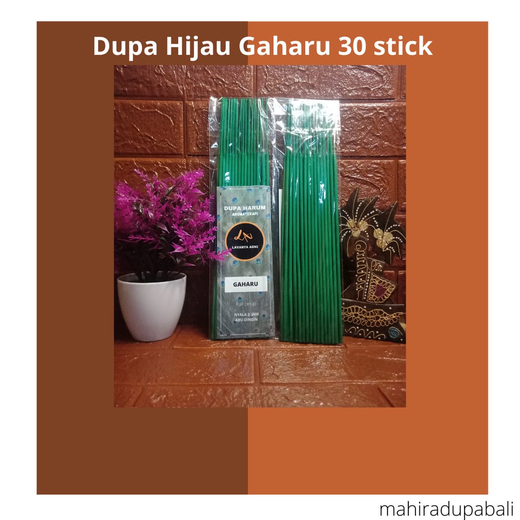 HIO DUPA HIJAU GAHARU 30STICK/DUPA BALI/DUPA AROMATERAPI
