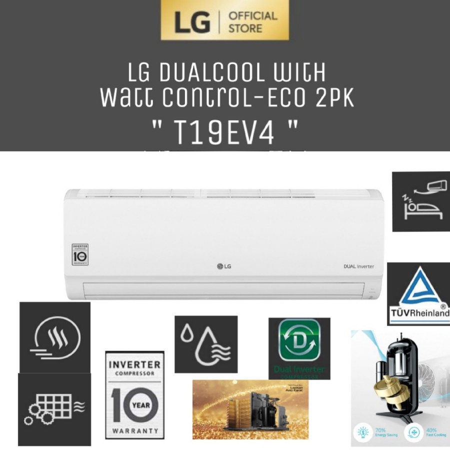 AC LG 2PK Inverter T 19EV4 / LG T19EV4