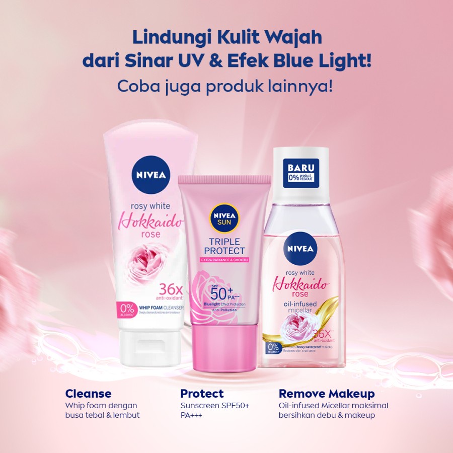 NIVEA SUN Triple Protect Hokkaido Rose SPF50+ 40ml / 40 ml - Sunscreen Sunblock