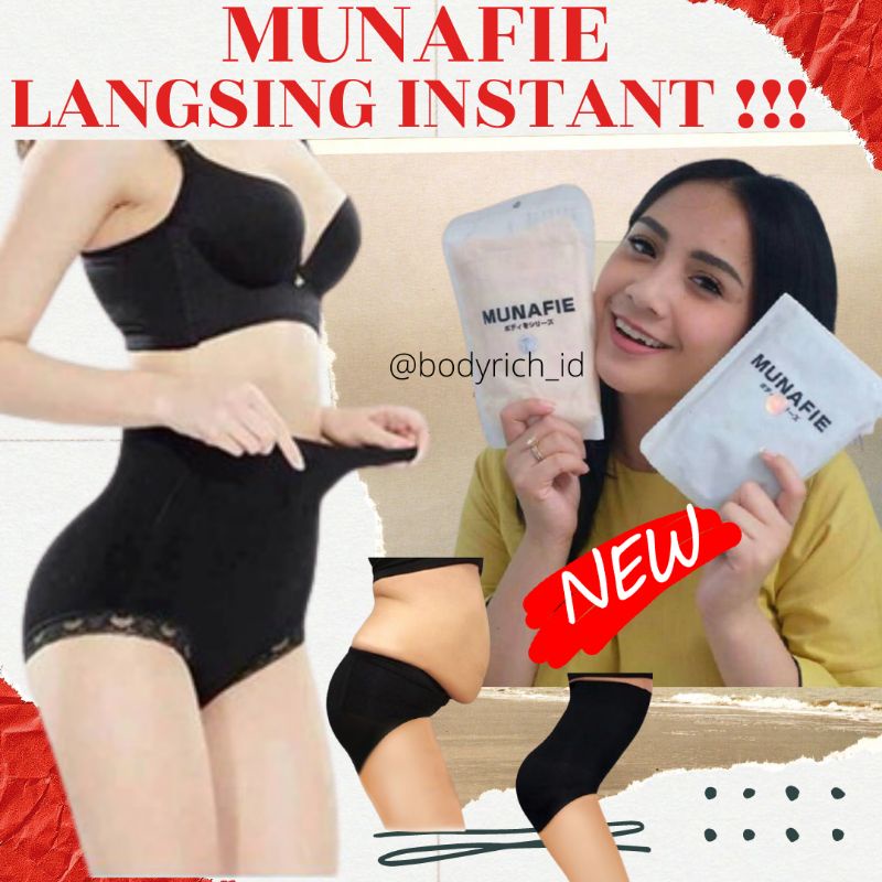 MUNAFIE KORSET PELANGSING Pengecil Perut Buncit Pembakar Lemak Penurun Berat Badan Diet Detox