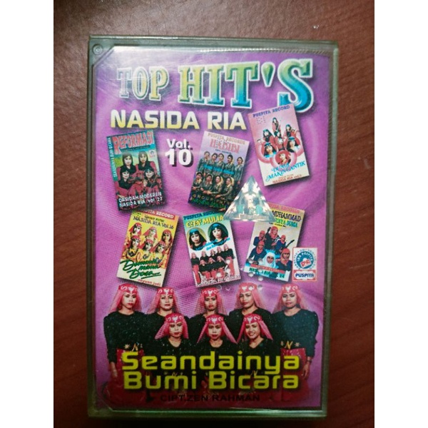 kaset Pita top Hits Nasida ria vol.10 seandainya bumi bicara