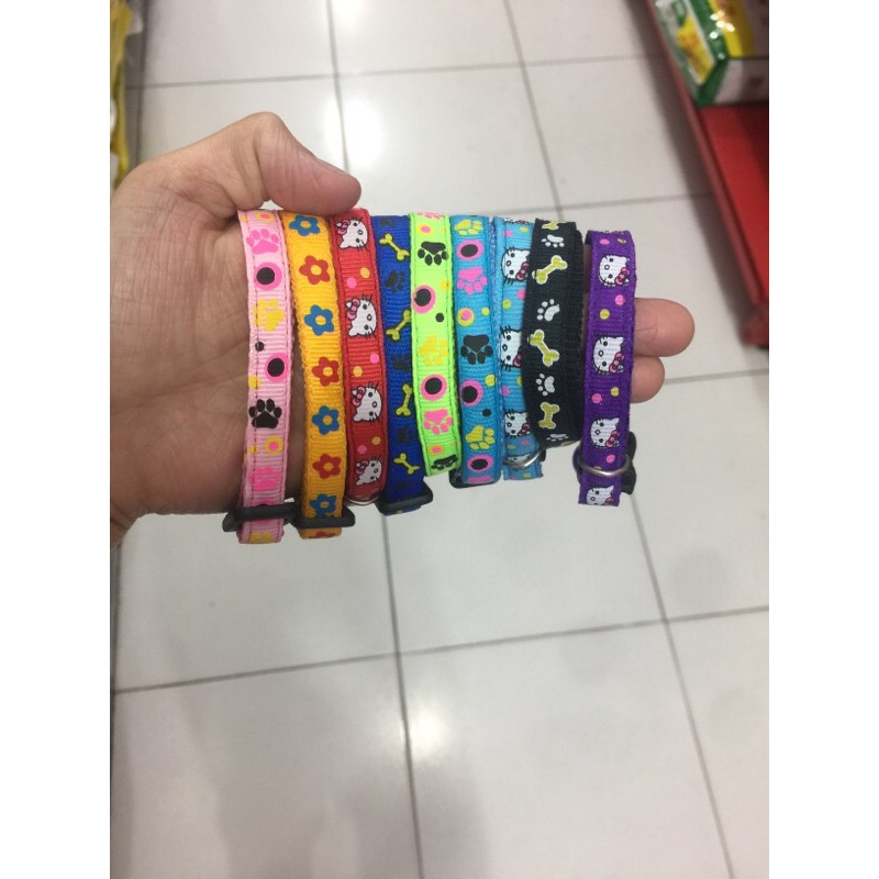 Kalung anjing dan kucing motif