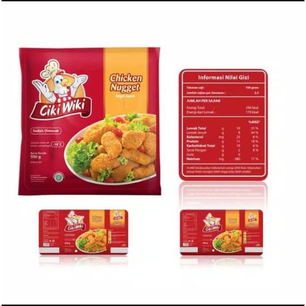 

Ciki Wiki Nugget Ayam 250gr