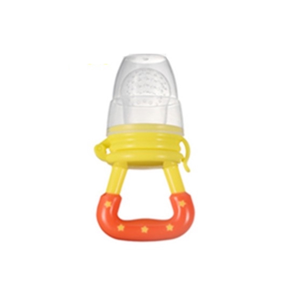 Grosir - B8029 Empeng Buah / Dot Buah Bayi /  Empeng Bayi Belajar Makan / Fruit Feeder Pacifier-Kuning