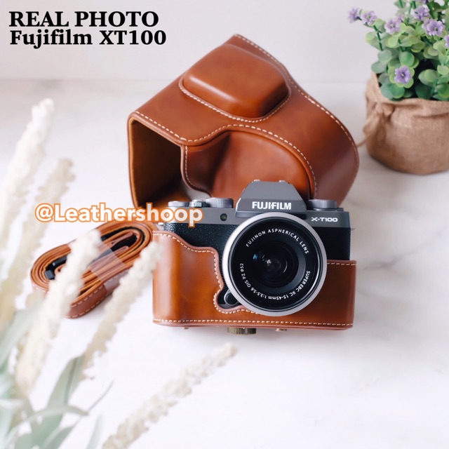 Case Fujifilm XT100 Leather Cover bag Fuji X-T100 RB1