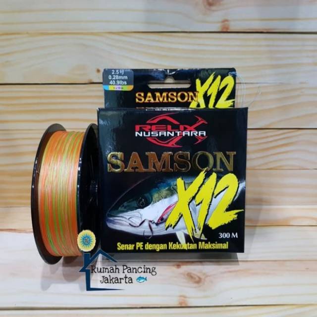 Senar PE Pancing Relix Nusantara Samson X12-300m Pe.2.5