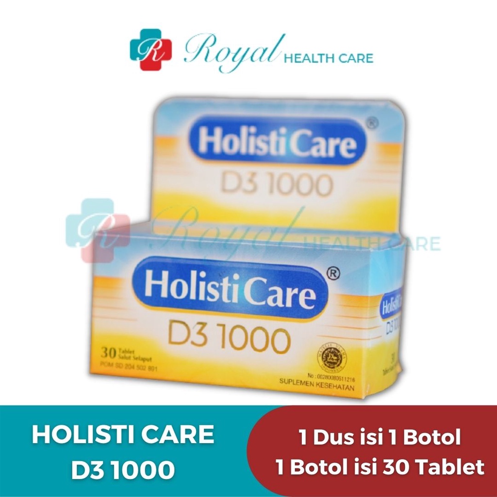 Holisticare D3 1000 IU UNTUK MEMENUHI KEBUTUHAN VIT D DENGAN CEPAT