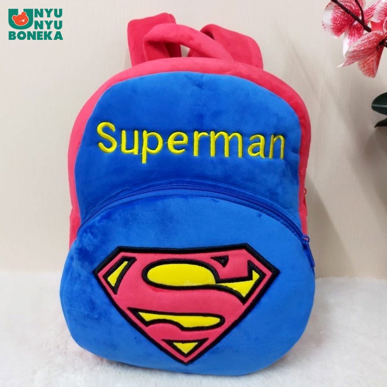 tas ransel anak cowok avengers superman ironman spiderman captain america