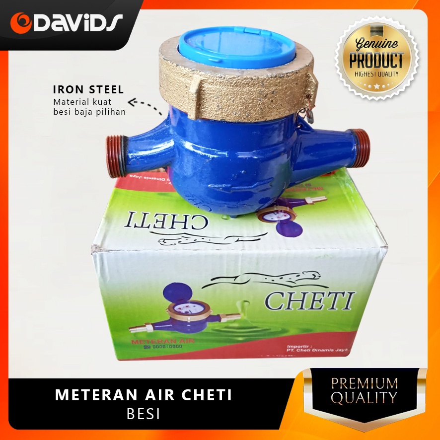 Meteran Air Pdam Meter Pam Besi Water Cheti