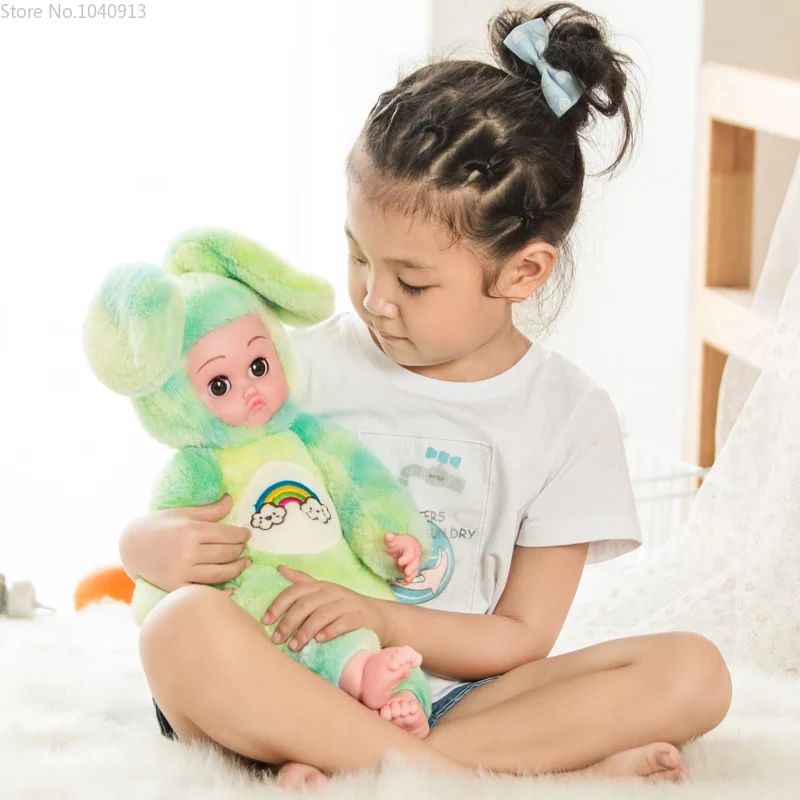 PROMO Mewah! Boneka Bayi Reborn Kelinci 40 cm Gerak Bernyanyi Musik Hadiah Anak Original Super Soft