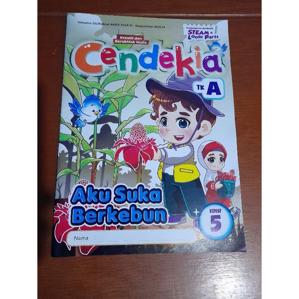 Majalah Bulanan Tk Ra Paud CENDIKIA TK A DESEMBER 2021 Ed 05 (Baru Original & Segel)