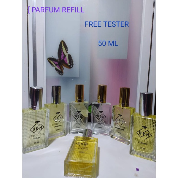 Parfum Refill Premium 50ml Aroma Bisa pilih sesuai selera - Dior savage - syahrini - Bulgari Aqua - 