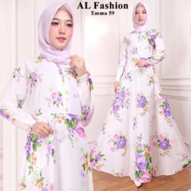 AB Agen Baju  Official Shop TERLARIS  maxi emma gamis 