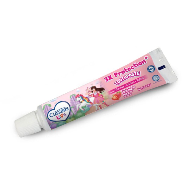 45 gr -  Pasta Gigi Anak CUSSONS KIDS TOOTHPASTE 3X 45gr orange apple berries strawberry odol