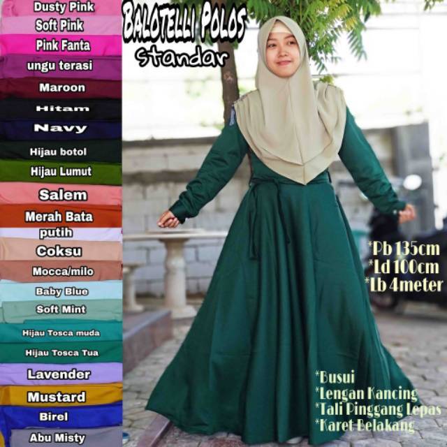Warna Jilbab Untuk Gamis Hijau Tosca