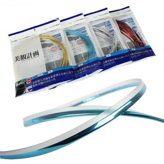 5 Meter 5M List Trim Karet Lis Dekorasi Aksesoris Mobil List Warna Modifikasi