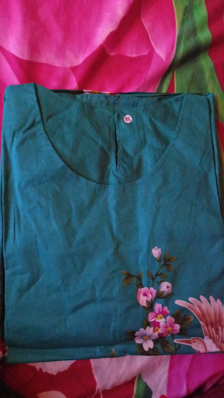 Set Batik Bangau Cotton Stretch Xl Dan Xxl