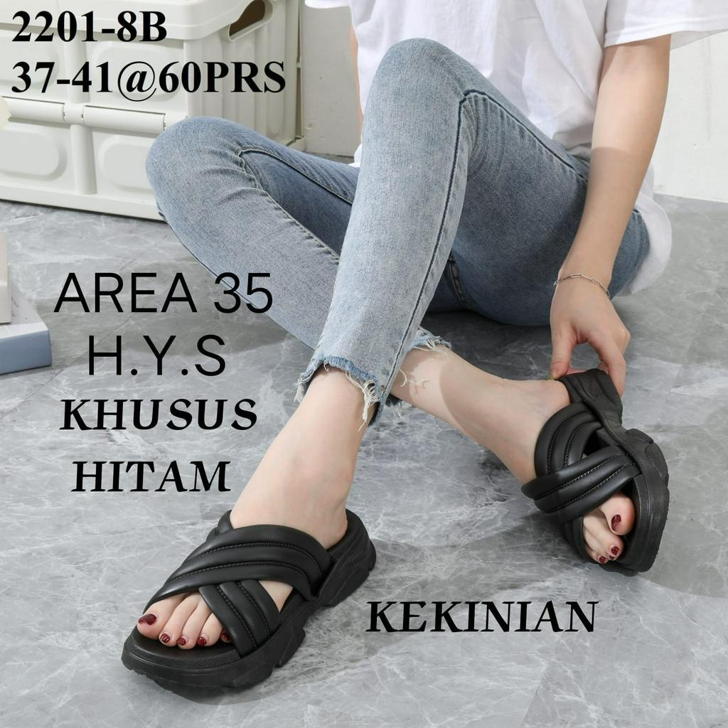 (COD) termurah Sandal Selop Karet Wanita Jelly Tali Dua Import Balance / sandal jelly / sandal jelly