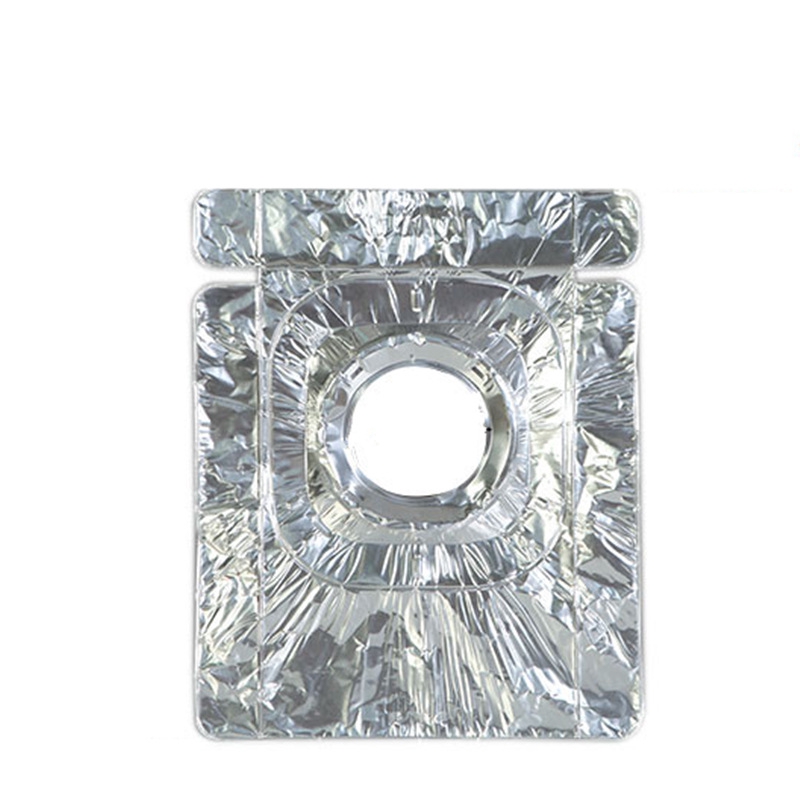 2pcs/set Kompor Gas Aluminium Foil Pad Alas Kertas Kompor Tahan Minyak Dapat Digunakan Kembali Foil Timah Kompor Gas Perlindungan Permukaan Mat Burner Cover Pelindung Aksesoris Dapur