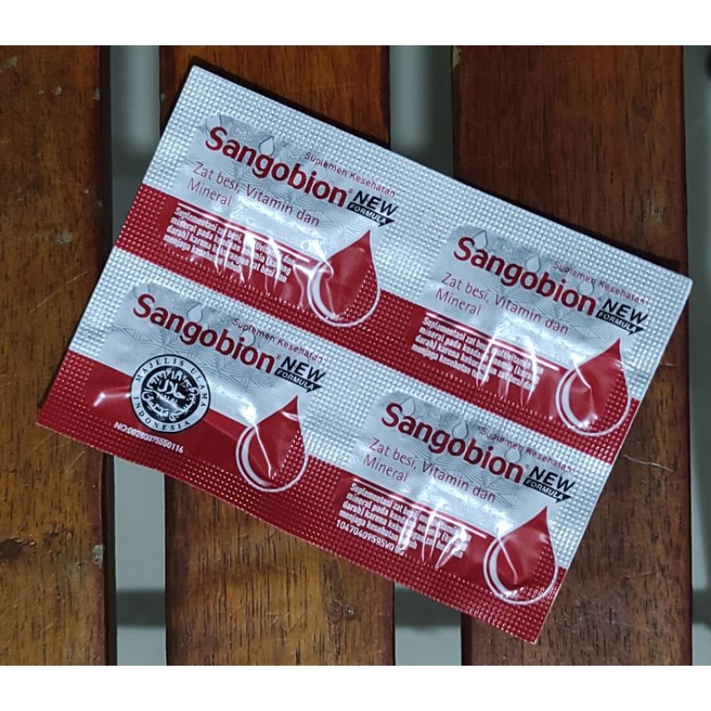 Sangobion 4 Kapsul / Vitamin Penambah Darah / Kemasan Ekonomis / Obat Anemia