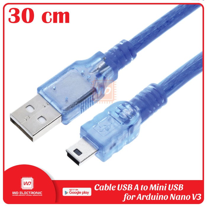 KABEL ARDUINO NANO 30CM USB A TO MINI USB