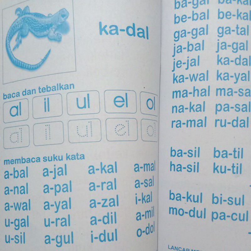 Buku Anak Belajar Membaca/Menulis/Huruf/Kata/ Bilangan arab