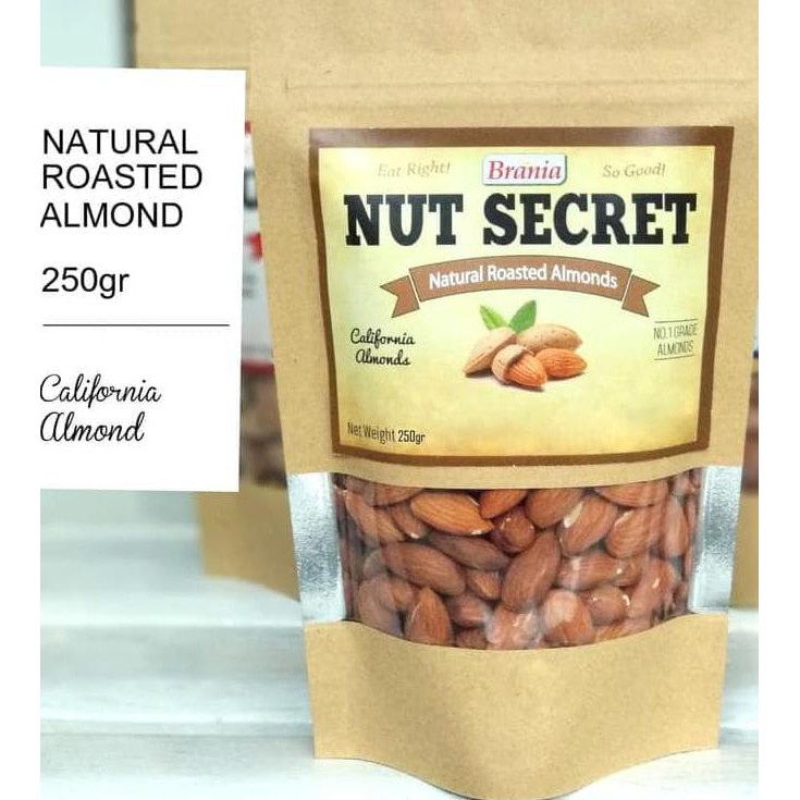 

Promo Awal Tahun Kacang Almond Panggang Rasa Natural 250Gr/Roasted Mentarieka_Shop