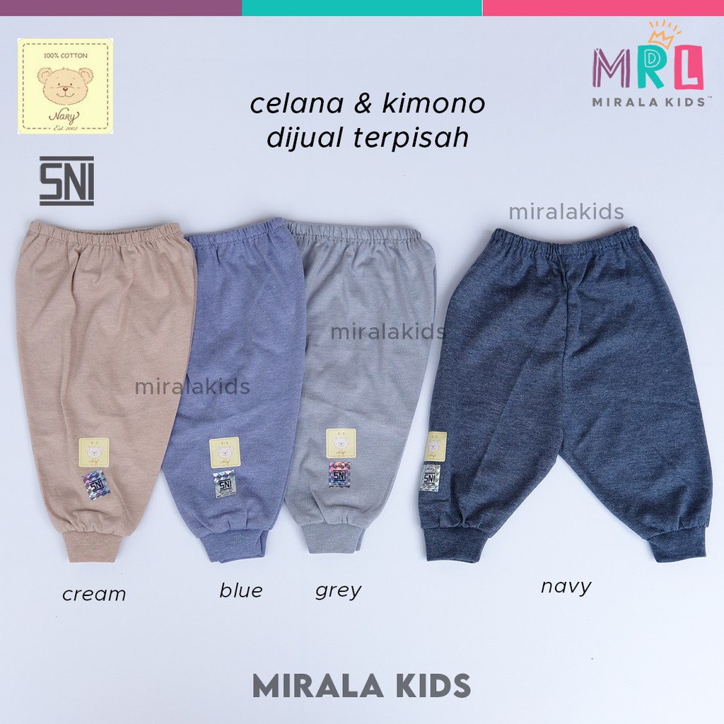 Nary Kimono Bayi dan Celana - Denim Warm Tone SNI