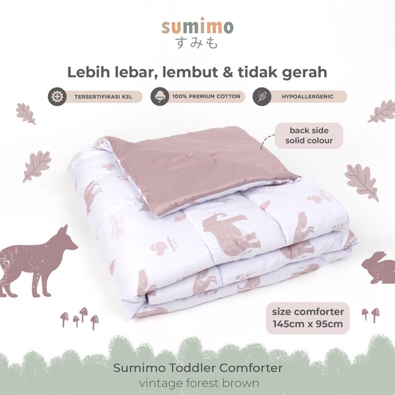 Sumimo TODDLER COMFERTER / Bed Cover Aja Baby Kids / Alas Tidur Bayi Anak